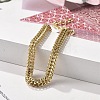 304 Stainless Steel Rope Chain Bracelets for Women BJEW-F488-08G-4