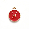 Alloy Enamel Pendants ENAM-S124-01A-07H-2