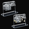   2 Sets Acrylic Earring Display Hanger Rack EDIS-PH0001-42A-1