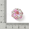 Sparkling Acrylic Encrusted Round Beads CLAY-NH0003-03S-4