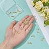 12Pcs Brass Charms ZIRC-BC00001-27G-3