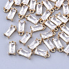 Transparent Glass Charms GLAA-T007-13H-1