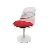 Plastic Office Chair with Pillow Miniature Ornaments PW-WGB6EF8-05-1