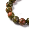 Natural Unakite Bracelet BJEW-I319-01H-3