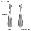 304 Stainless Steel Stud Dangle Earrings STAS-OY010-64P-2