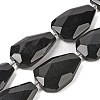 Natural Obsidian Beads Strands G-P548-B01-01-1