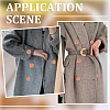 50Pcs Wood Buttons BUTT-GF0004-33-5