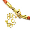 Nylon Cords Bracelet Makings Fit for Connector Charms AJEW-P116-02G-15-3