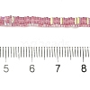 Electroplate Glass Beads Strands GLAA-B023-01A-17-4