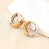 304 Stainless Steel Hoop Earrings EJEW-Z123-01A-GP-1
