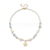 Ocean Dyed Synthetic Turquoise Turtle Pendant Necklaces NJEW-JN06397-01-2