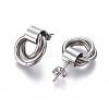 Tarnish Resistant 304 Stainless Steel Stud Earrings EJEW-L241-03P-2