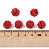 Polymer Clay Rhinestone Beads RB-C1438-12mm-A21-2