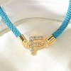 Adjustable Nylon Cord Bracelets BJEW-C096-01G-06-2