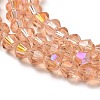 Transparent Electroplate Glass Beads Strands LS-GLAA-F029-4mm-D15-3
