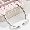 304 Stainless Steel Rhinestone Bangles for Women BJEW-Z092-15P-4