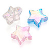 Beadthoven 480Pcs 3 Colors Star Transparent Acrylic Beads DIY-BT0001-17-15