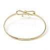 Bowknot Brass Bangles BJEW-D039-39G-3