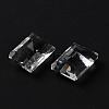 Transparent Glass Rhinestone Cabochons RGLA-B003-06B-14-3