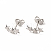 304 Stainless Steel Star Stud Earrings for Women EJEW-C004-01P-1