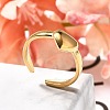 304 Stainless Steel Open Cuff Rings for Women RJEW-R010-04G-1