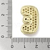Rack Plating Brass Micro Pave Clear Cubic Zirconia
 Pendants KK-R163-05E-G-3