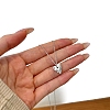 Heart with Star 925 Sterling Silver Micro Pave Cubic Zirconia Pendant Necklaces NJEW-K279-06MS-4