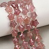Natural Strawberry Quartz Beads Strands G-Z080-A19-10mm-1