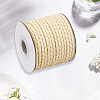 1 Roll Round Braided Cowhide Cords WL-CY0001-01B-7