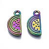 Rainbow Color Alloy Pendants PALLOY-S180-218-NR-2