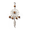 Natural Gemstone Pendant Decorations HJEW-JM00700-2