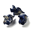 Natural Sodalite Carved Healing Rhinoceros Figurines DJEW-P016-01F-1