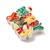 Christmas Theme Opaque Resin Cabochons RESI-B028-01A-3