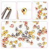 ARRICRAFT 60Pcs 3 Colors Brass Crimp Beads KK-AR0003-60-6