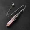 Mixed Gemstone/Glass Dowsing Pendulum Big Pendants G-H285-06P-4