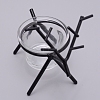 Iron Candle Holder LS-DJEW-WH0032-35B-2