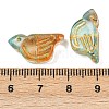 Electroplate and Golden Metal Enlaced Glass Beads EGLA-T029-03D-3