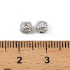 Brass Clear Cubic Zirconia Beads KK-D106-09P-3