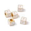 Rack Plating Brass Enamel Beads KK-B060-04G-04F-3
