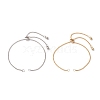 2Pcs 2 Colors Brass Slider Bracelet Makings AJEW-JB01253-1