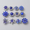 Alloy Rhinestone Snap Buttons DIY-WH0449-39-1