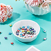 SUPERFINDINGS 48Pcs 8 Colors 925 Sterling Silver Plated Brass Enamel Connector Charms FIND-FH0004-07-2