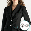 1-Hole Zinc Alloy Buttons FIND-MA0001-18B-P-6
