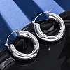 304 Stainless Steel Hoop Earrings for Women EJEW-A125-32S-2