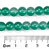 Frosted Transparent Glass Bead Strands X1-GLAA-P065-8mm-14-3