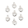Heart Brass Glass Charms KK-S385-01S-07-1