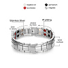 SHEGRACE Stainless Steel Panther Chain Watch Band Bracelets JB672A-3