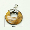 Tiger Eye Pendants G-C071-1-1