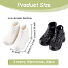 Olycraft 20Pcs 2 Colors PVC Plastic Doll Sneakers Shoes DIY-OC0010-84-2