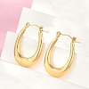 304 Stainless Steel Rhinestone Hoop Earrings for Women EJEW-U046-08B-G-1